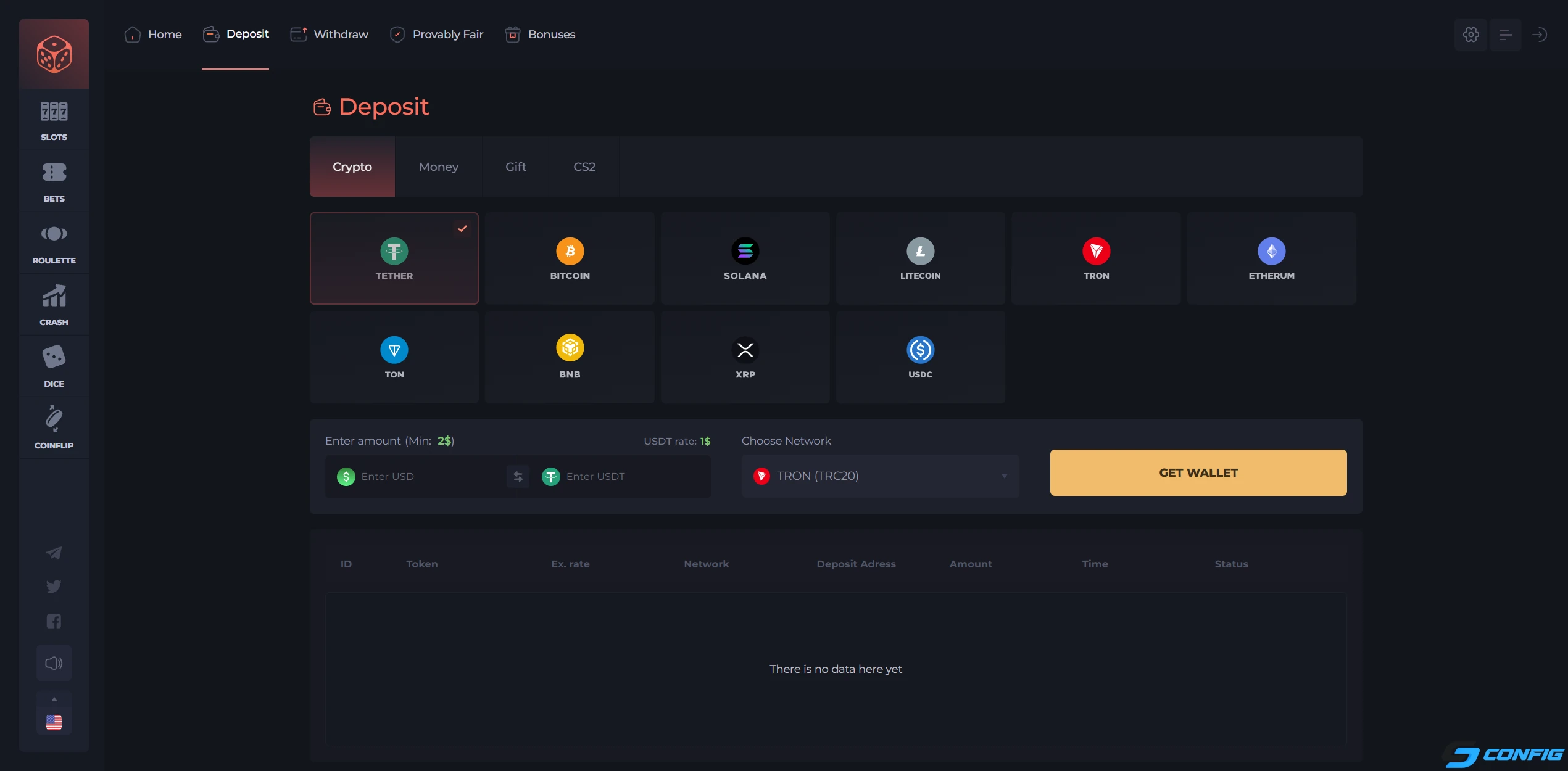 Deposit CSGOPolygon