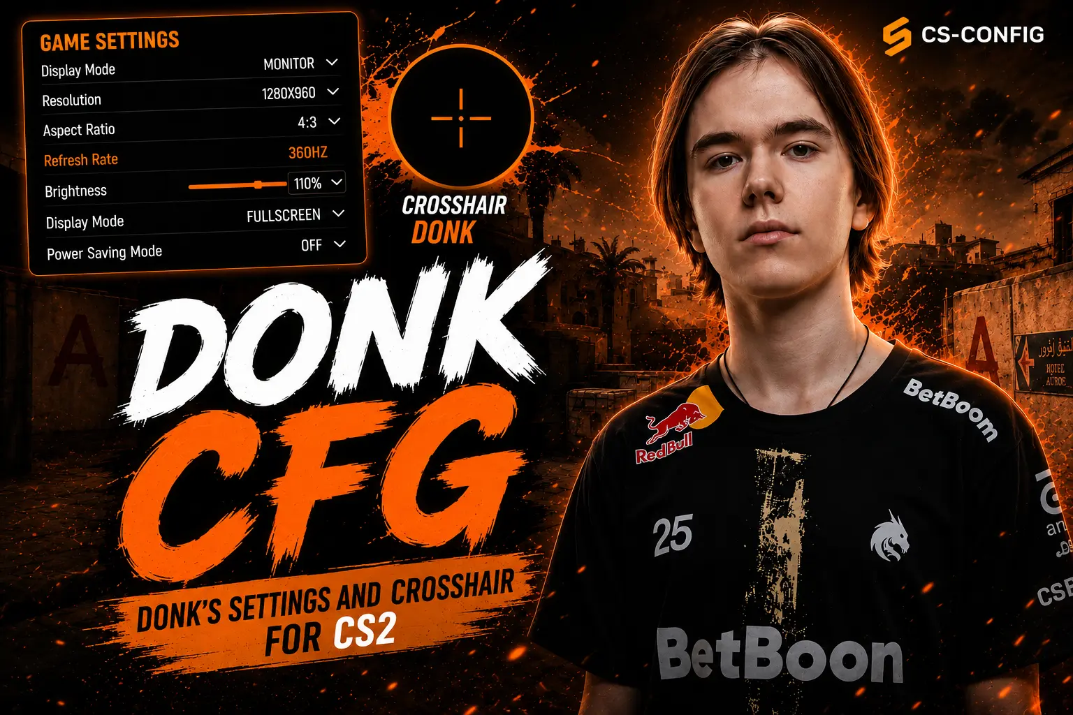 Donk CS2 Config - Download donk's Config, Crosshair, Viewmodel, and Settings